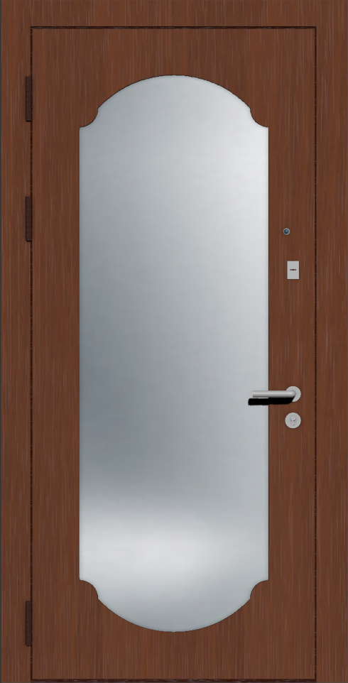 Входная дверь для коттеджа с зеркалом BG11 